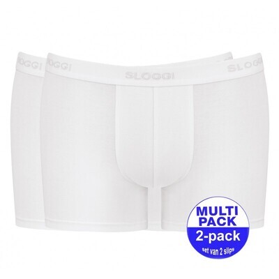 Sloggi - 24/7 Natural Cotton Shorts Duopack - Wit