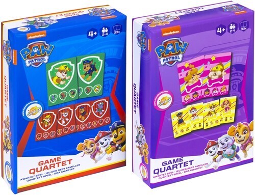 Paw Patrol - Kwartet spel Blauw 8,5x12,5cm