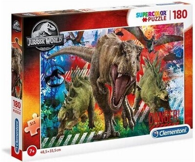 Clementoni Jurrasic World Supercolor Puzzel 180pcs 25x34cm