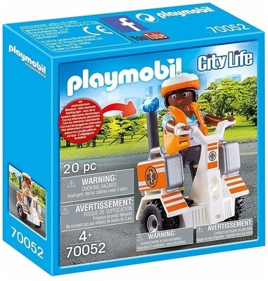 Playmobil City Life - speelfiguur, reddingsbalansscooter 14x14cm