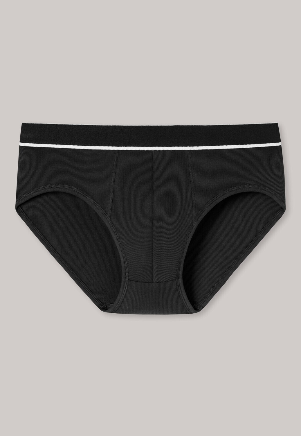 Schiesser - Midi-slip biologisch katoen Retro Rib - Zwart