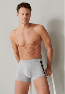 Schiesser - 95/5 Organic Cotton Stretch - Multipack 3 Shorts - Grijs