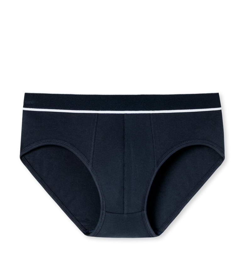 Schiesser - Midi-slip biologisch katoen Retro Rib - Donkerblauw
