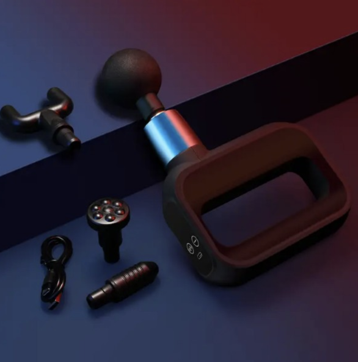 LAX GADGETS -  Spiermassagepistool - Deep Tissue Massager - Zwart