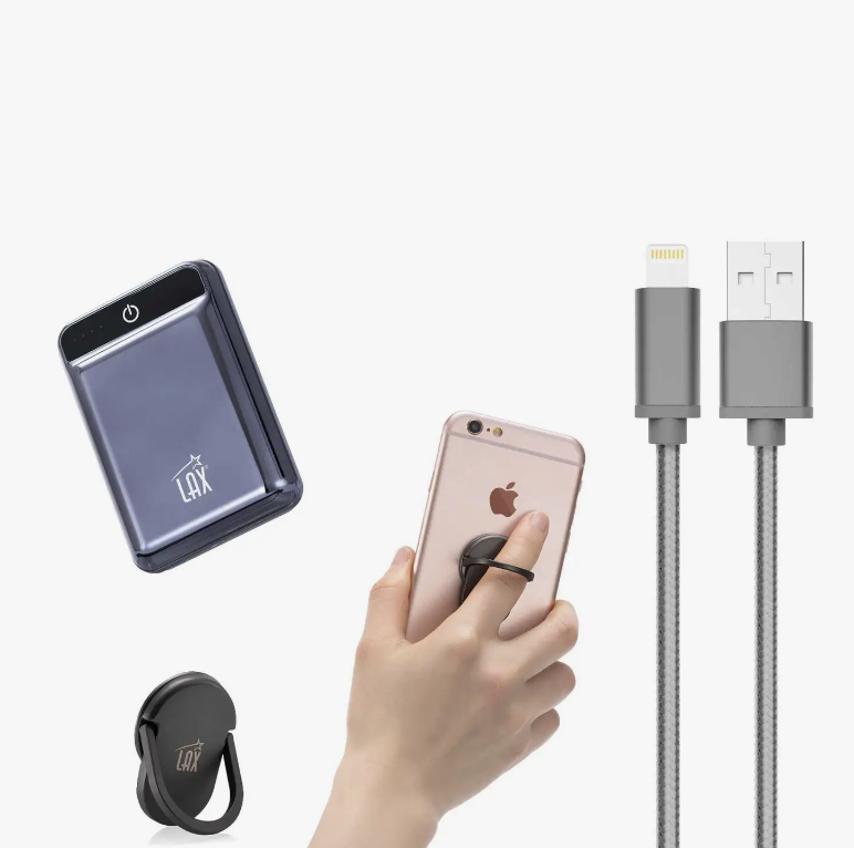 LAX GADGETS   - Trendy Techs iPhone iPad-oplaadkabel (3ft) - grijs