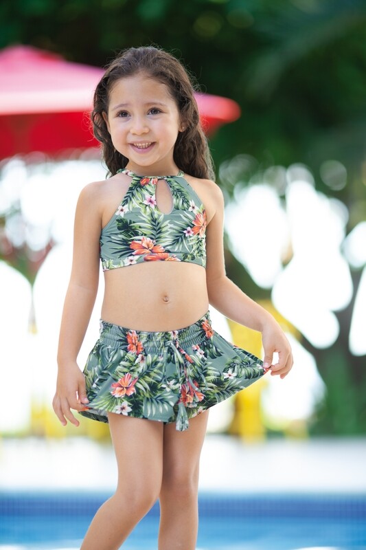 Olympia - Short - Gebloemd -