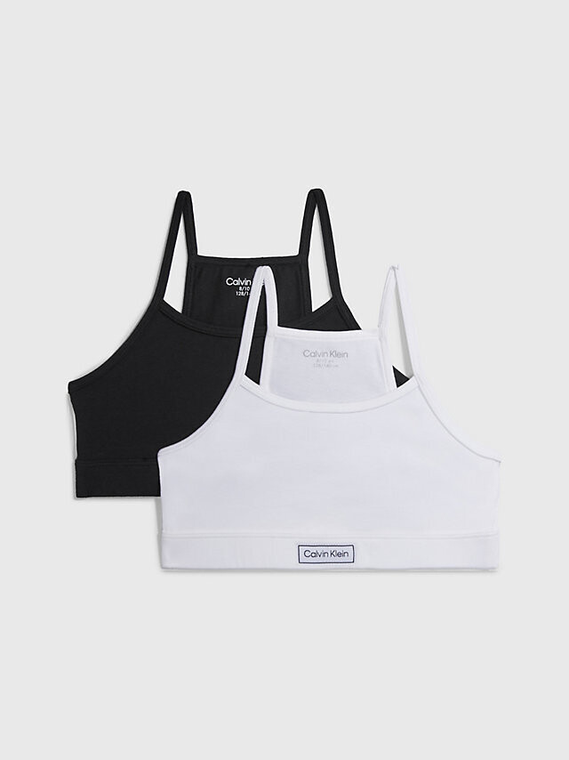 Calvin Klein - 2-pack meisjesbralettes - Zwart/Wit