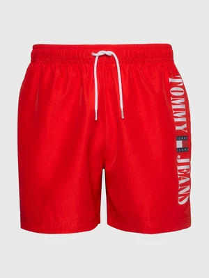 Tommy Hilfiger - Archive medium lange zwemshort met trekkoord - Rood