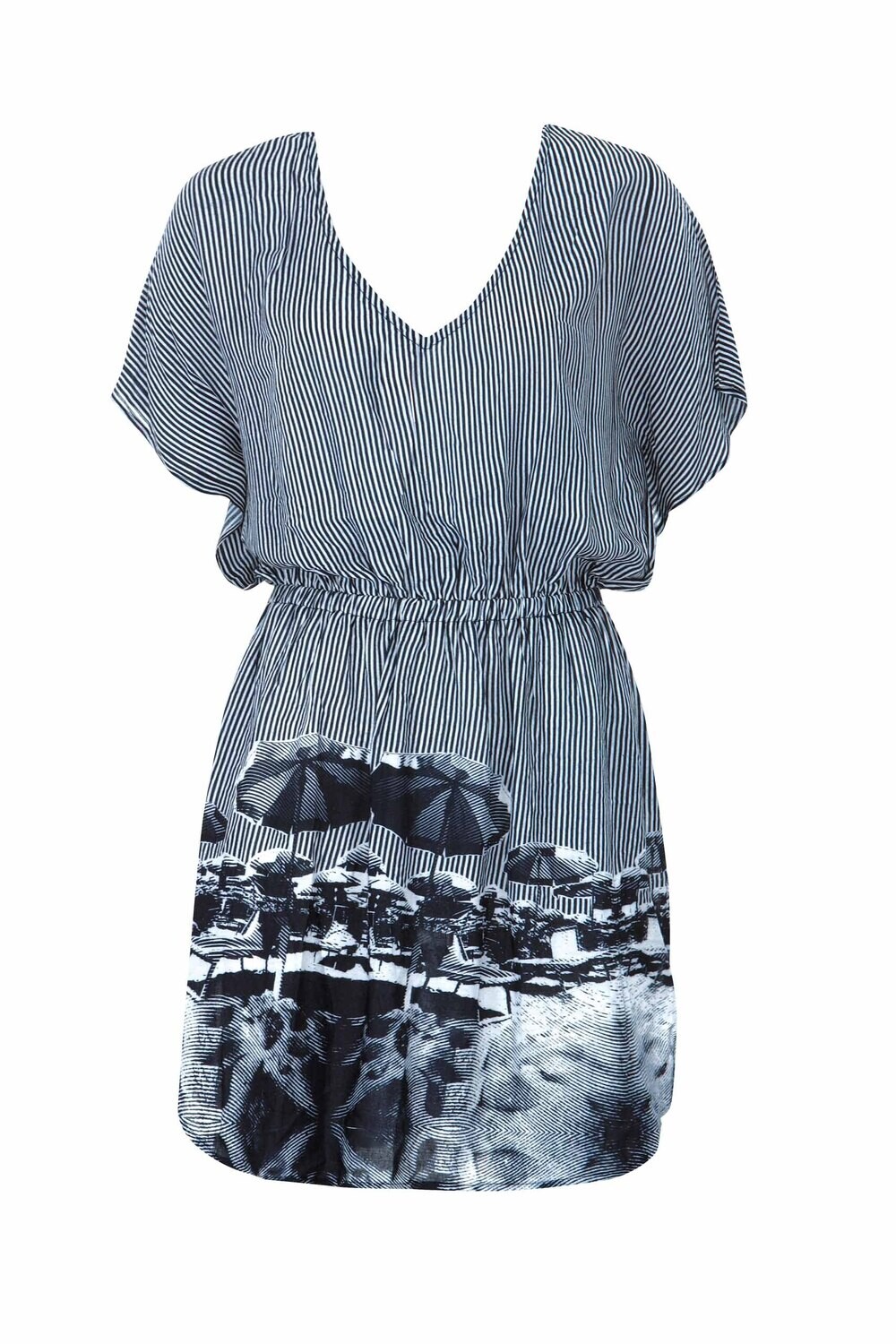 Sunflair - Strandjurk - Marine/Wit -