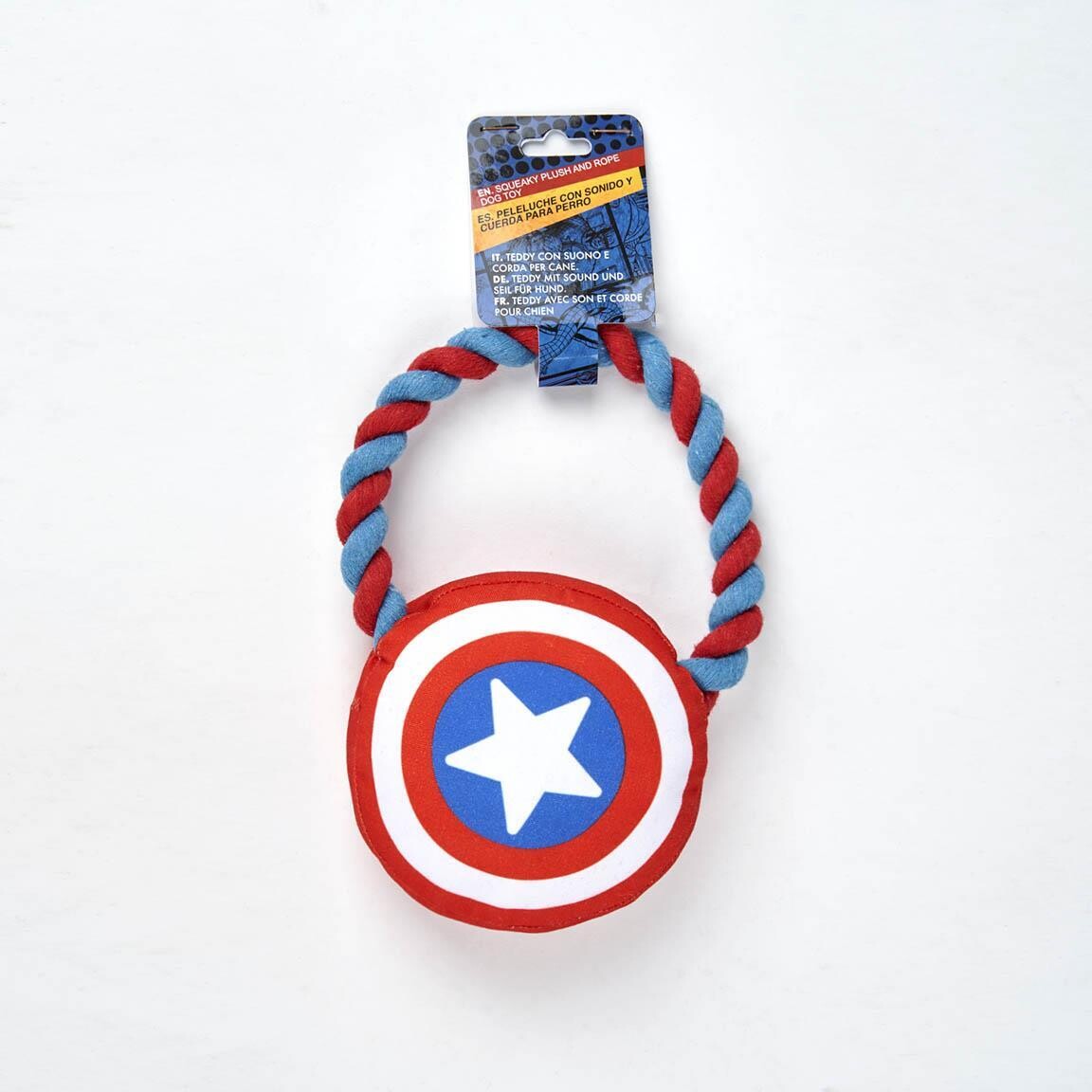 Dog Toy - Marvel - Avengers -Squeezie Pluche en Touw - Large