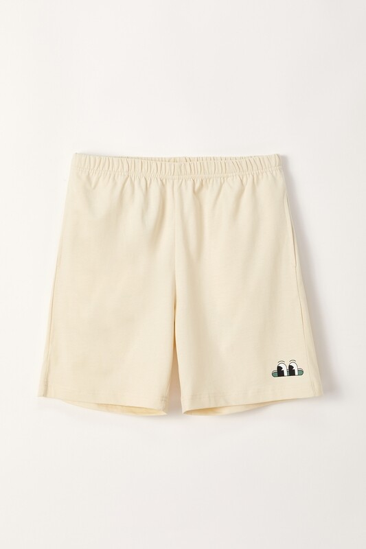 Woody - SLOWFWD Unisex Korte Broek - Ecru
