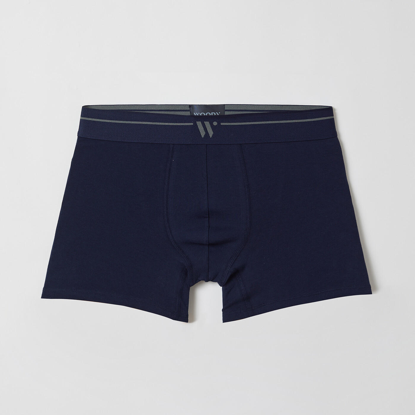 Woody Men Basic Underwear - Cyclist short - duopack - blauw