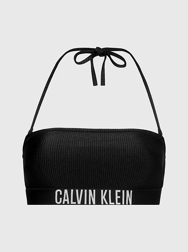 Calvin Klein - Bandeau Bikini Intense Power - Zwart