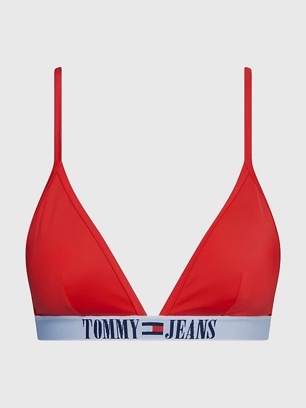 Tommy Hilfiger - Triangel Bikini met Brazilian Slip - Rood -
