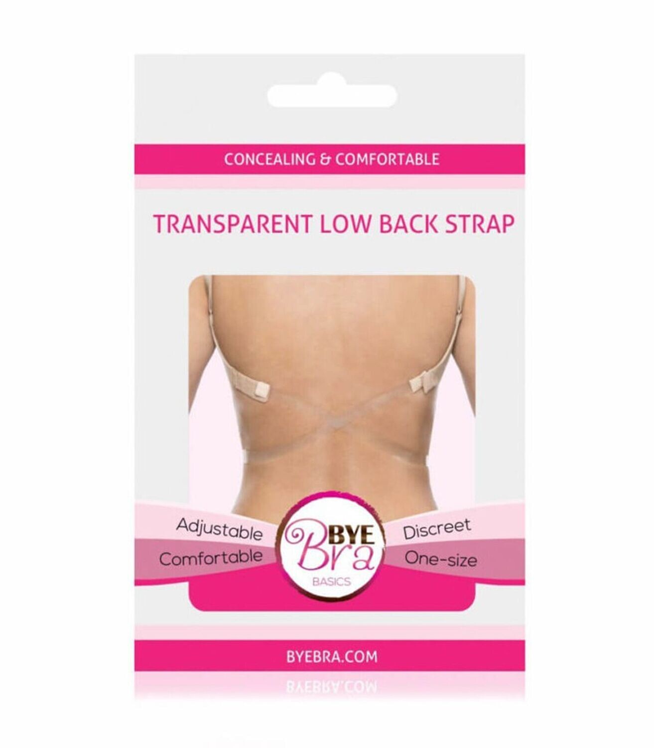 Bye Bra - Transparante bandjes voor bh met 1 haak voor een lage rug