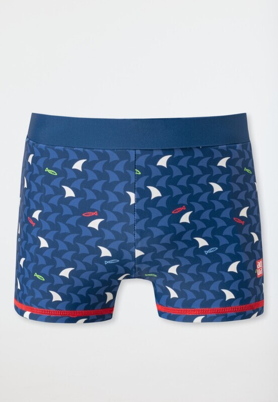 Schiesser - Retro zwemshort SPF40+ - Haai Blauw