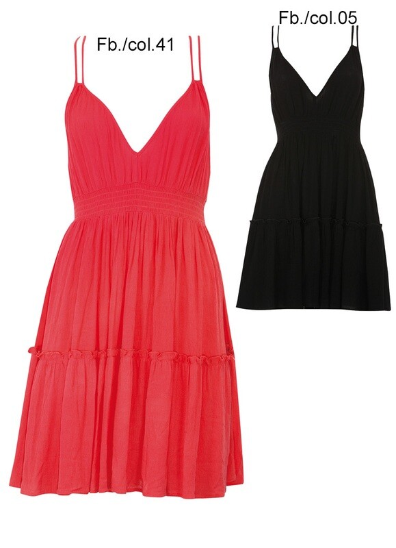Olympia - Jurk - Zwart - 100% Viscose -