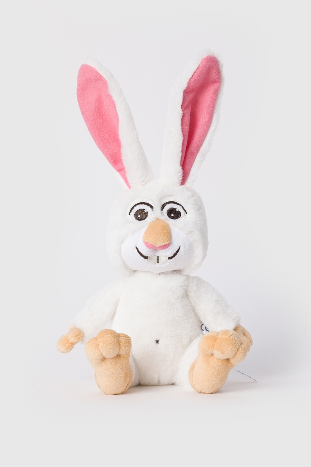 Woody - Kleine  Sneeuwschoenhaas knuffel van velours- +-20 cm