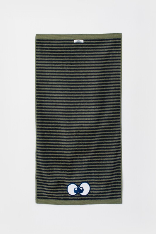 Woody - Duopack Handdoeken 50x100 cm - Kakigroen