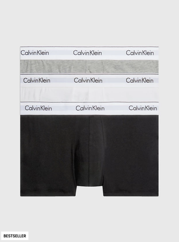 Calvin Klein - 3-pack boxers - Modern Cotton - wit/grijs/zwart