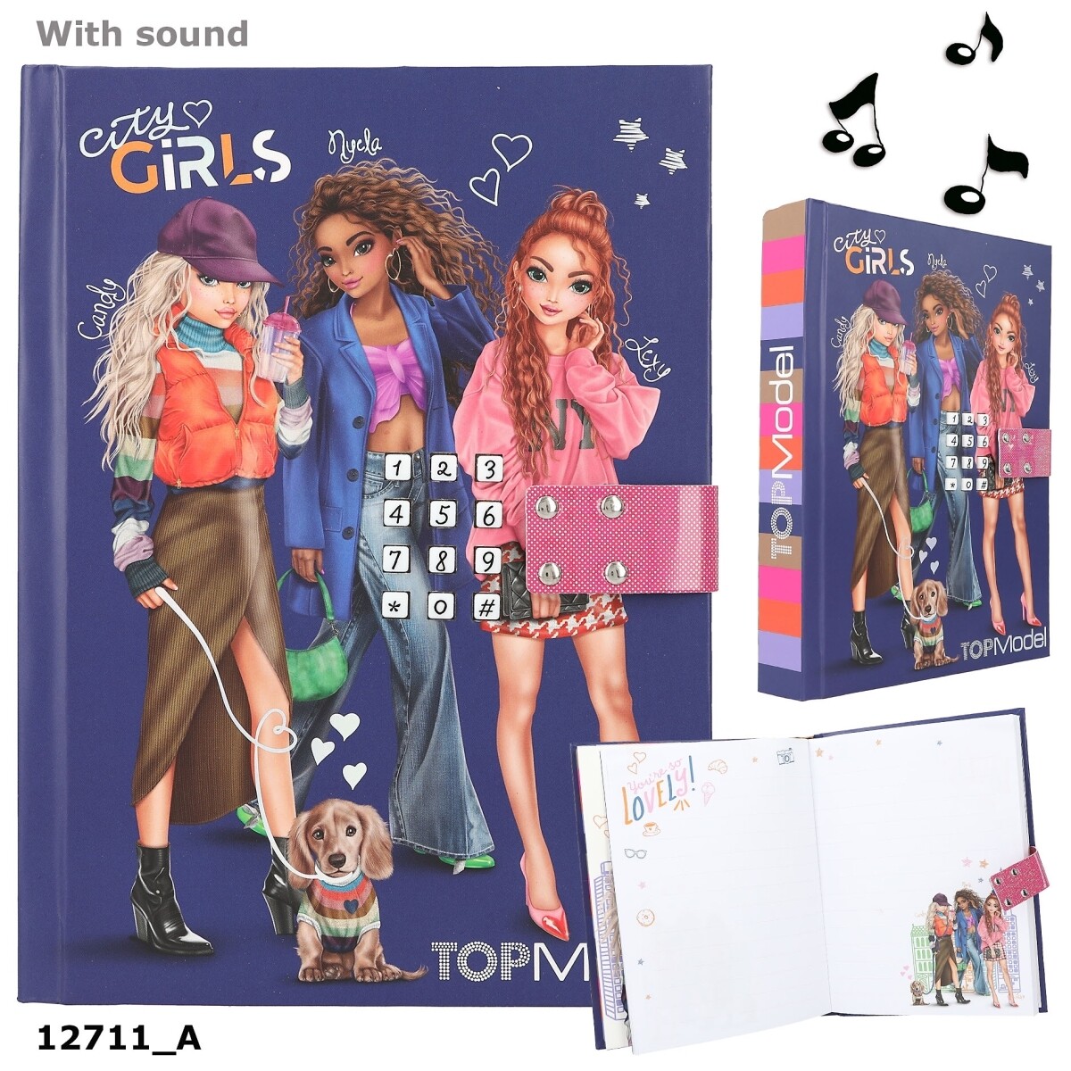 TOPModel  - Dagboek met geheime code CITY GIRLS