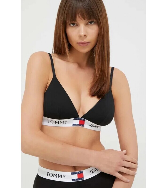 Tommy Hilfiger - Triangel Bralette met uitneembare pads - Zwart
