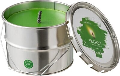 J-Line - Buitenkaars | kaarswas | groen | 19.5x19.5x (h)13.5 cm