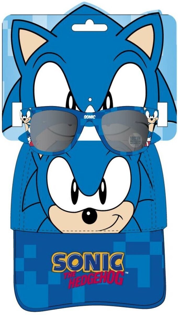 Sonic - Set met pet 53cm en zonnebril