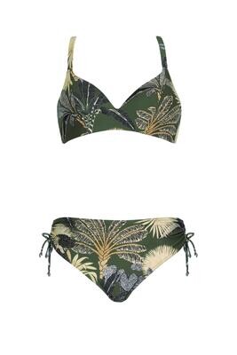 Sunflair - Bikini - Groen met Bladermotief