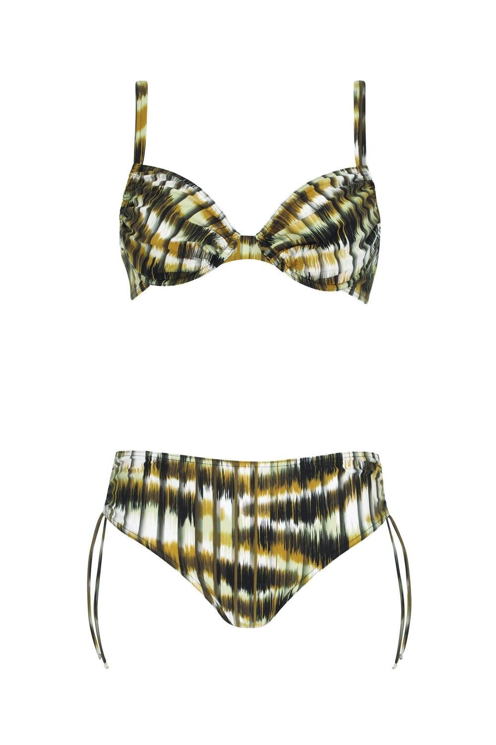 Sunflair - Bikini - Zwart/Oker gevlamd