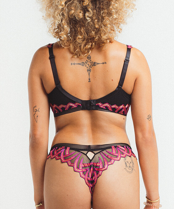 Louisa Bracq - BH volle cup -  "Virtual Sunset" - Zwart