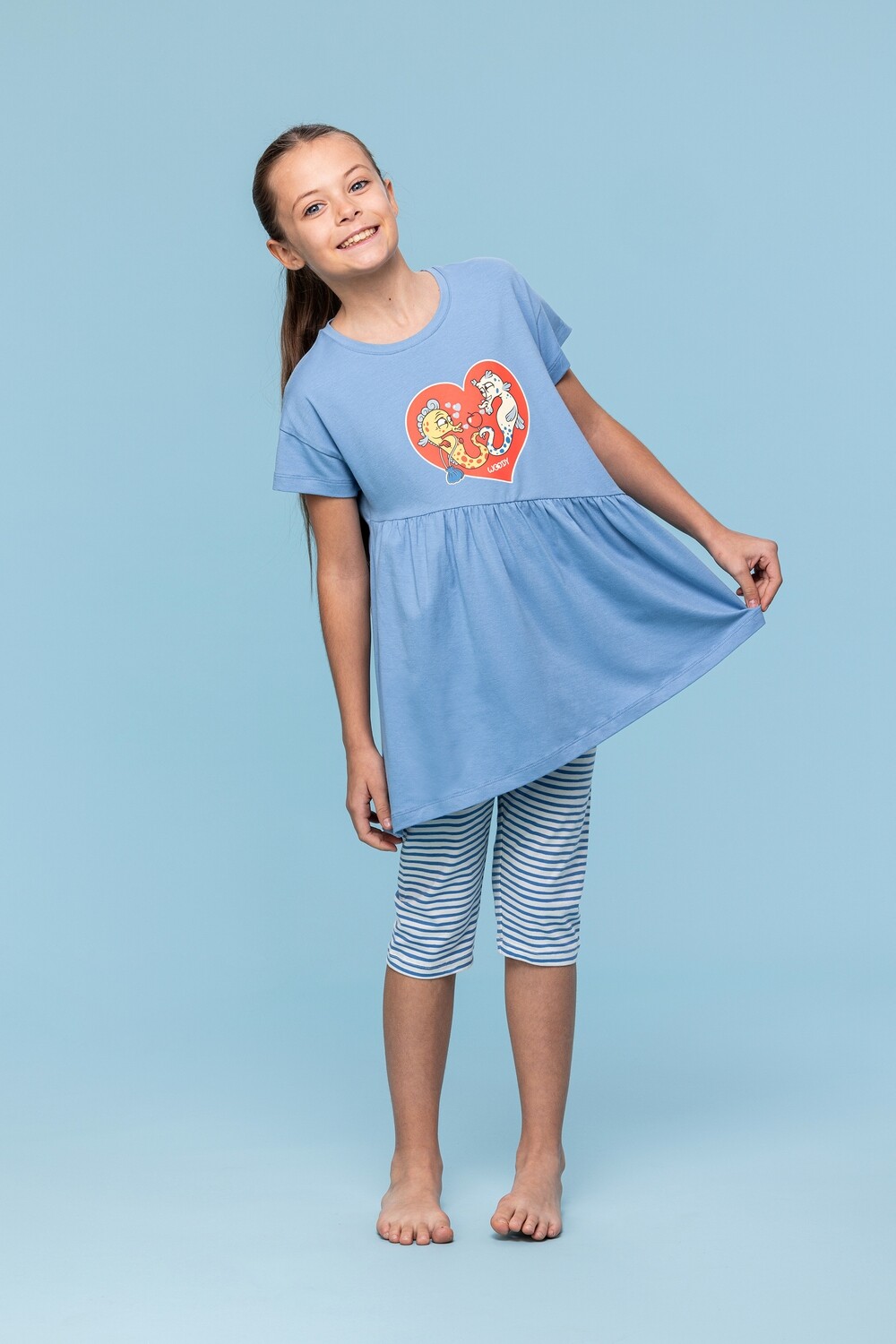 Woody - Meisjes/Dames Pyjama - Blauw