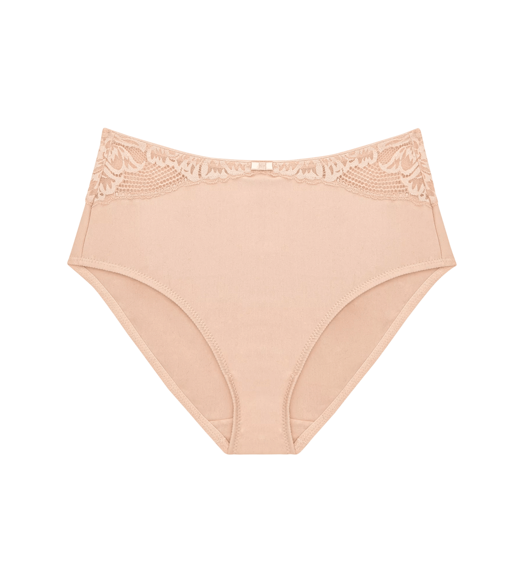 Triumph - Modern Lace + Cotton Maxi - Huidskleur