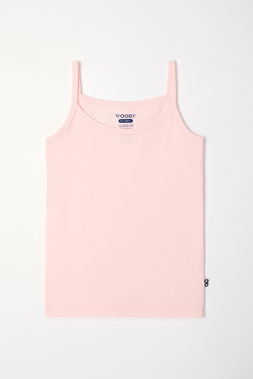 Woody - Meisjes Singlet - Lichtroze