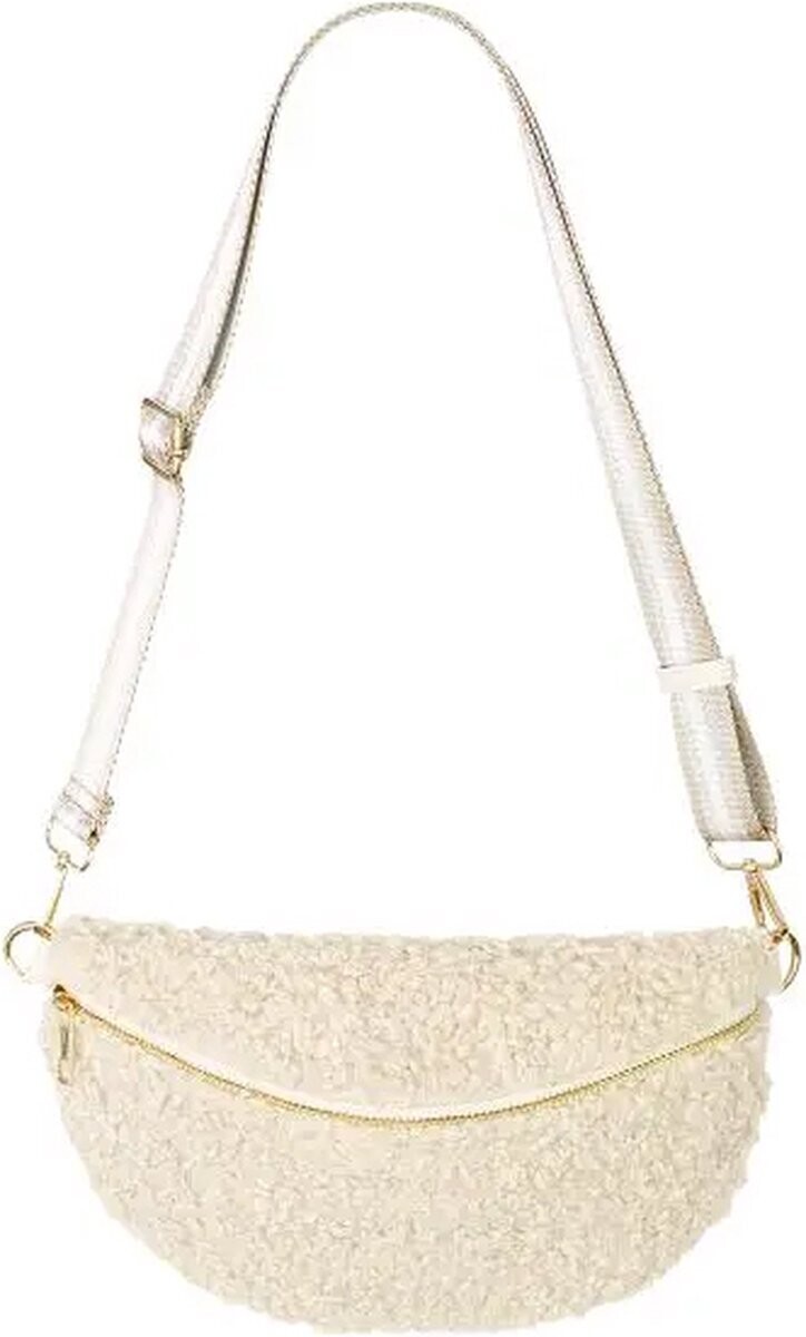 Teddy heuptas off-white - afneembare bag strap