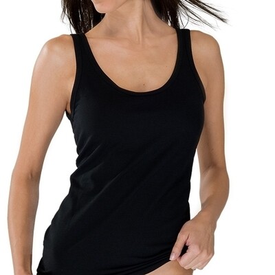 Schiesser - 95/5 - Cotton stretch - Dameshemd - zwart