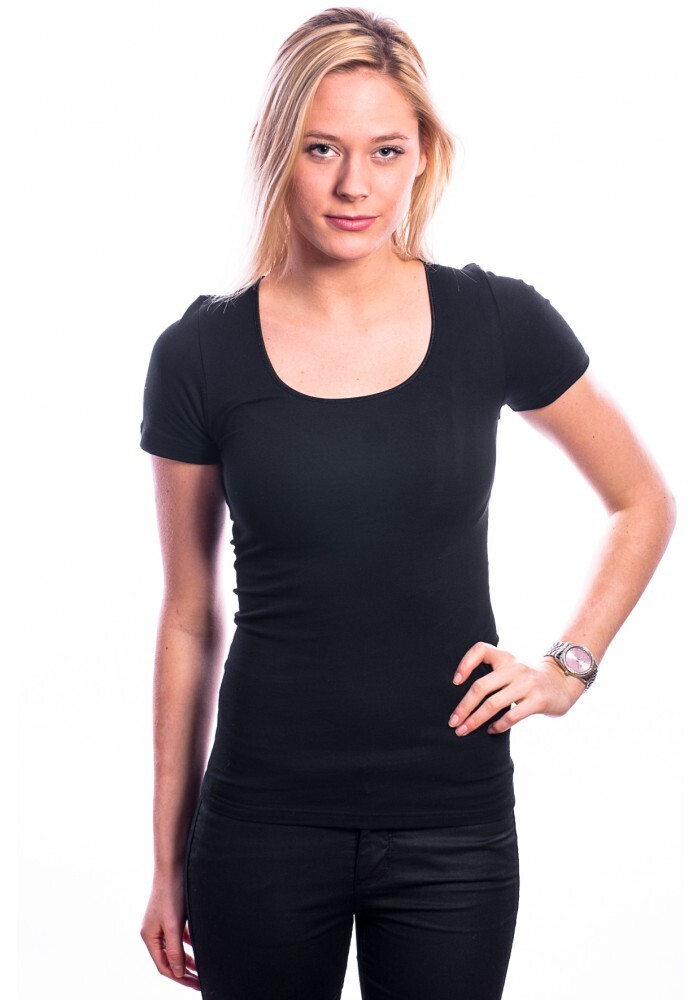 Ten Cate- Dames T-Shirt met ronde halse met korte mouwen - zwart