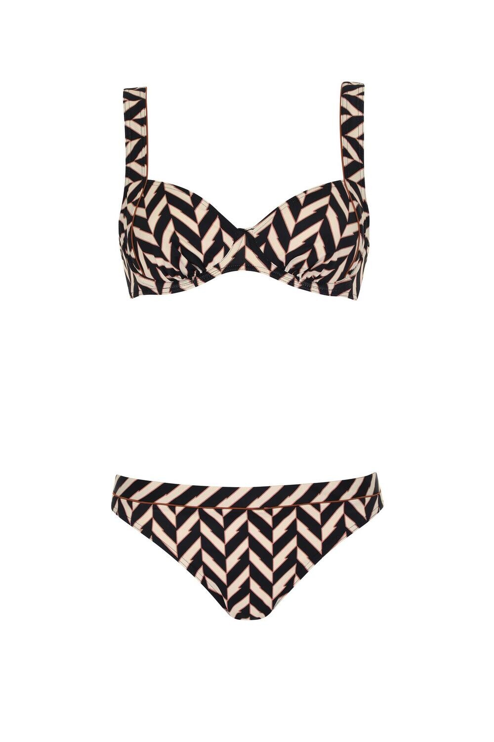 Olympia - Bikini - Zwart/Beige