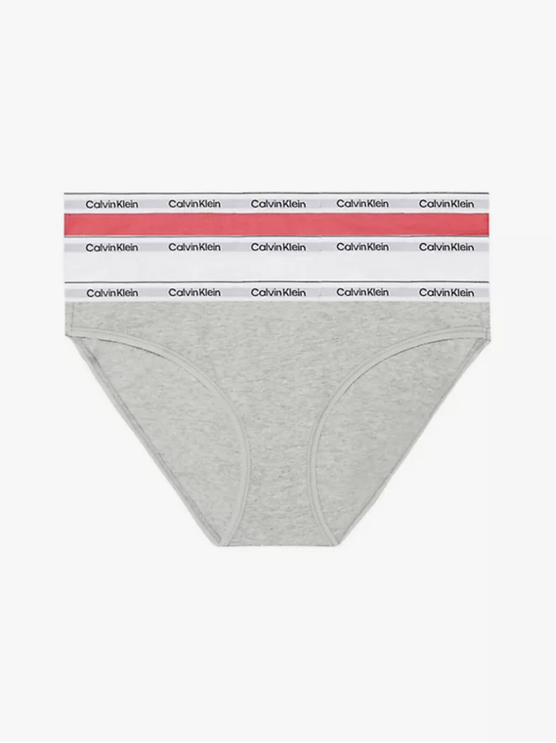 Calvin Klein - 3-pack Damesslips - Roze/Wit/Grijs