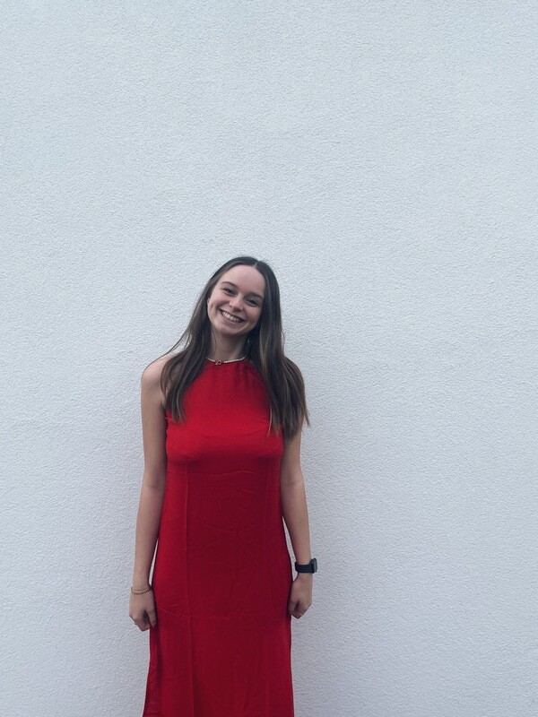 Judith Lacroix  red long dress