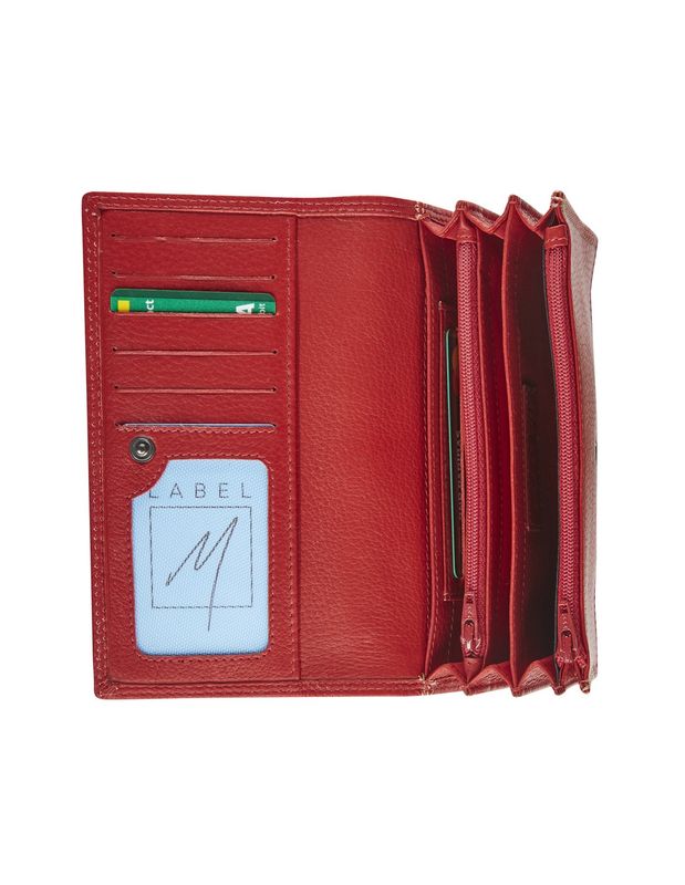 Brepols - Label M Portemonnee "Dakota 026" - Rood