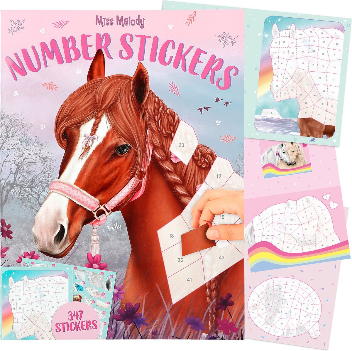 Miss Melody  - nummer stickers - stickerboek