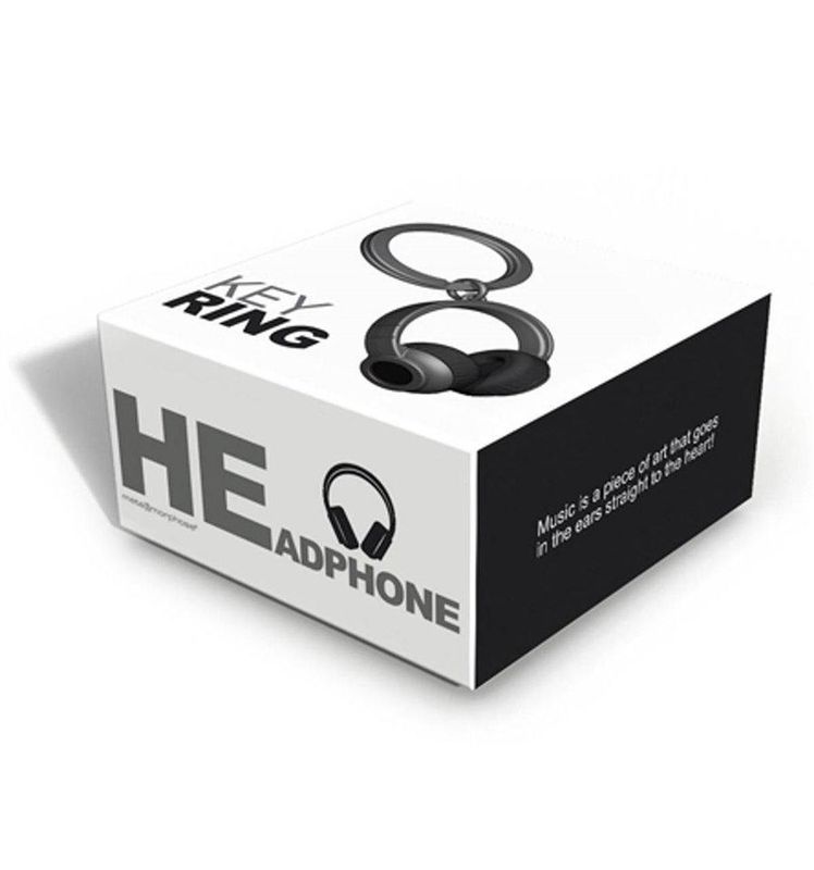 Metalmorphose  - sleutelhanger koptelefoon Headphone music Note
