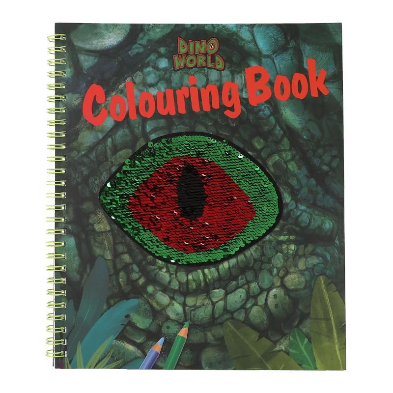 Dino World - Kleurboek met Pailletten