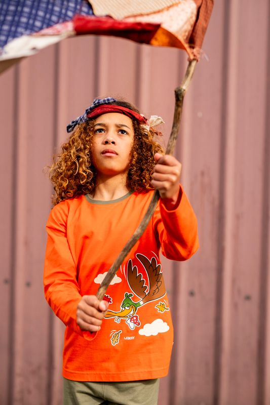 Woody - Jongens Pyjama - Oranje
