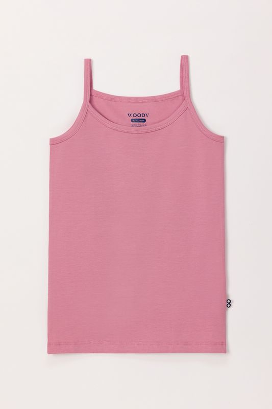Woody - Meisjes Singlet - Zachtroze