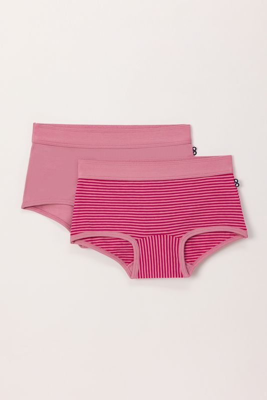 Woody - Shorty Duopack - Roze + Roze Gestreept