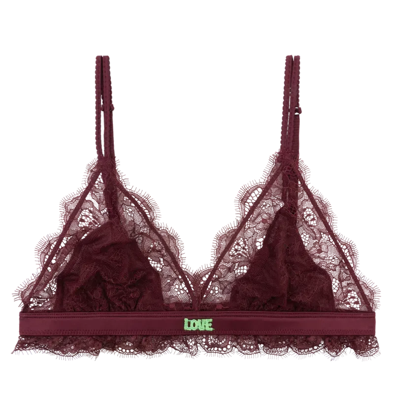 Love Stories - BH &quot;Love Lacy&quot; - Burgundy