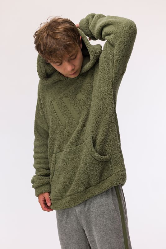 Woody - Jongens/Heren Sweater en Broek - Kakigroen