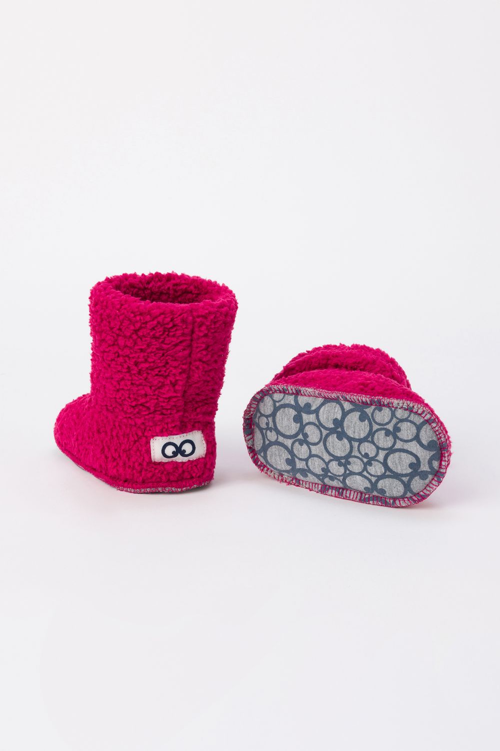 Woody - Baby Botjes Zonder Oogjes - Framboos-Rood